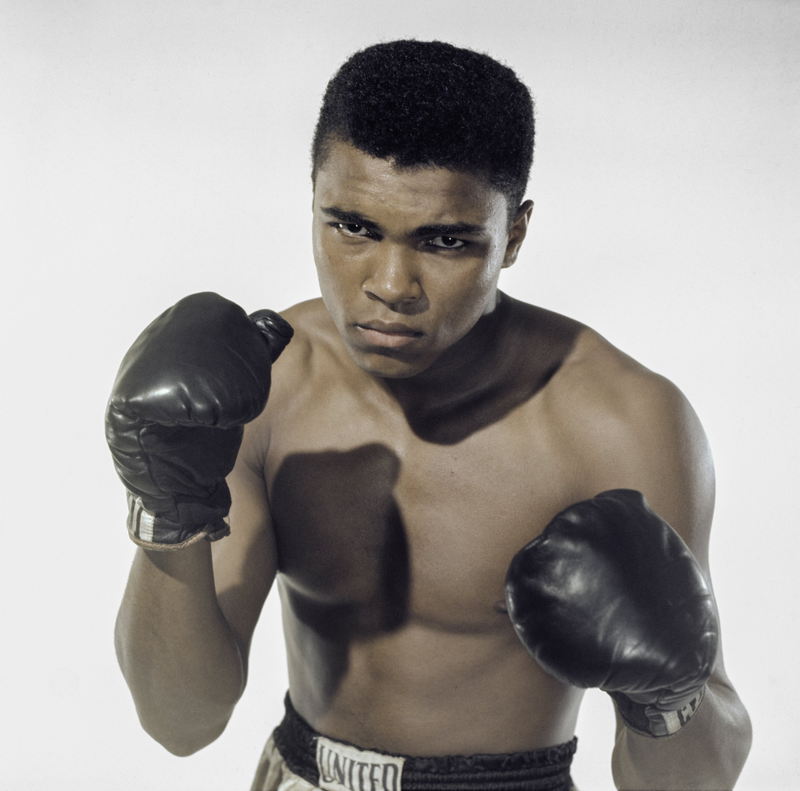 Cassius Clay, 20 year old heavyweight contender from Louisville, Kentucky poses for the camera on May 17, 1962 in Long Island, New York. Stanley Weston/Getty Images
